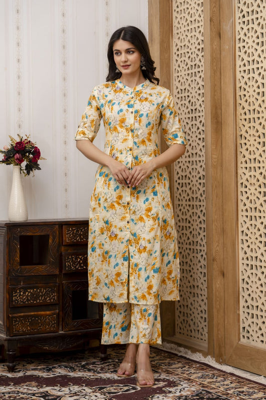 Anouk Ethnic Motifs Embroidered A-Line Kurta