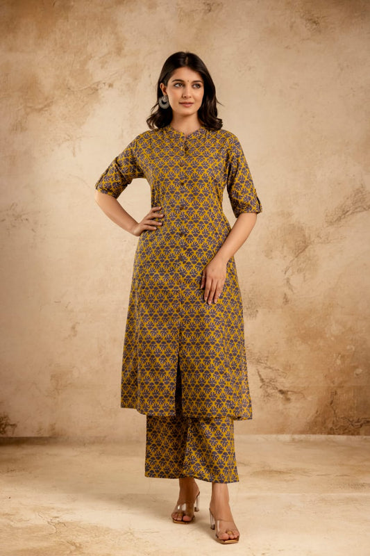 Anouk Ethnic Motifs Embroidered A-Line Kurta