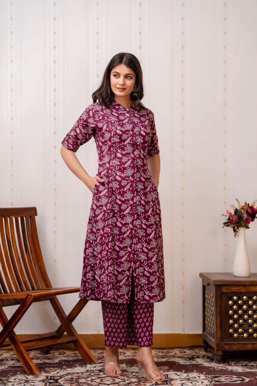 Anouk Ethnic Motifs Embroidered A-Line Kurta