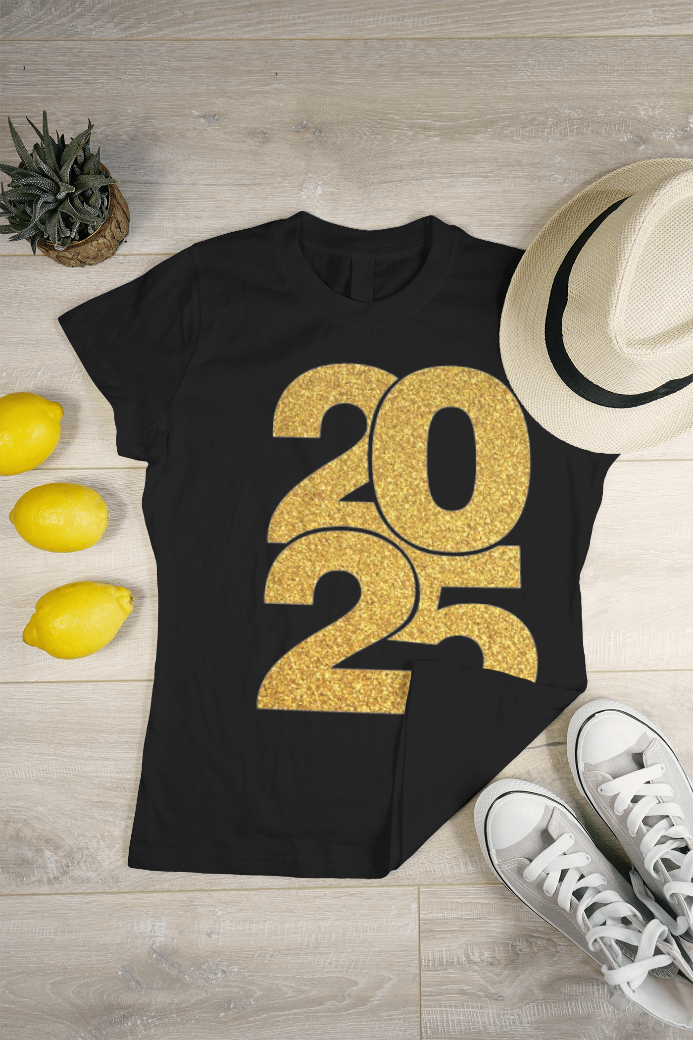 Round Neck T-Shirt – Celebrate the New Year in Style - Dark